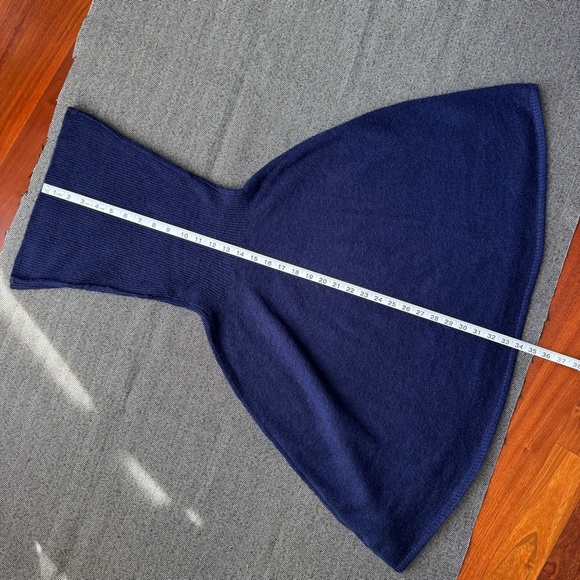 Navy Poncho Soft Sweater w/Turtleneck EUC - Picture 14 of 17